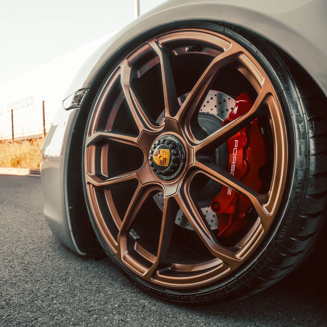 1pc Porsche Style Fordged Wheels 21x11 ET70 & 20x9 ET51 5x130 Bronze Satin Finish