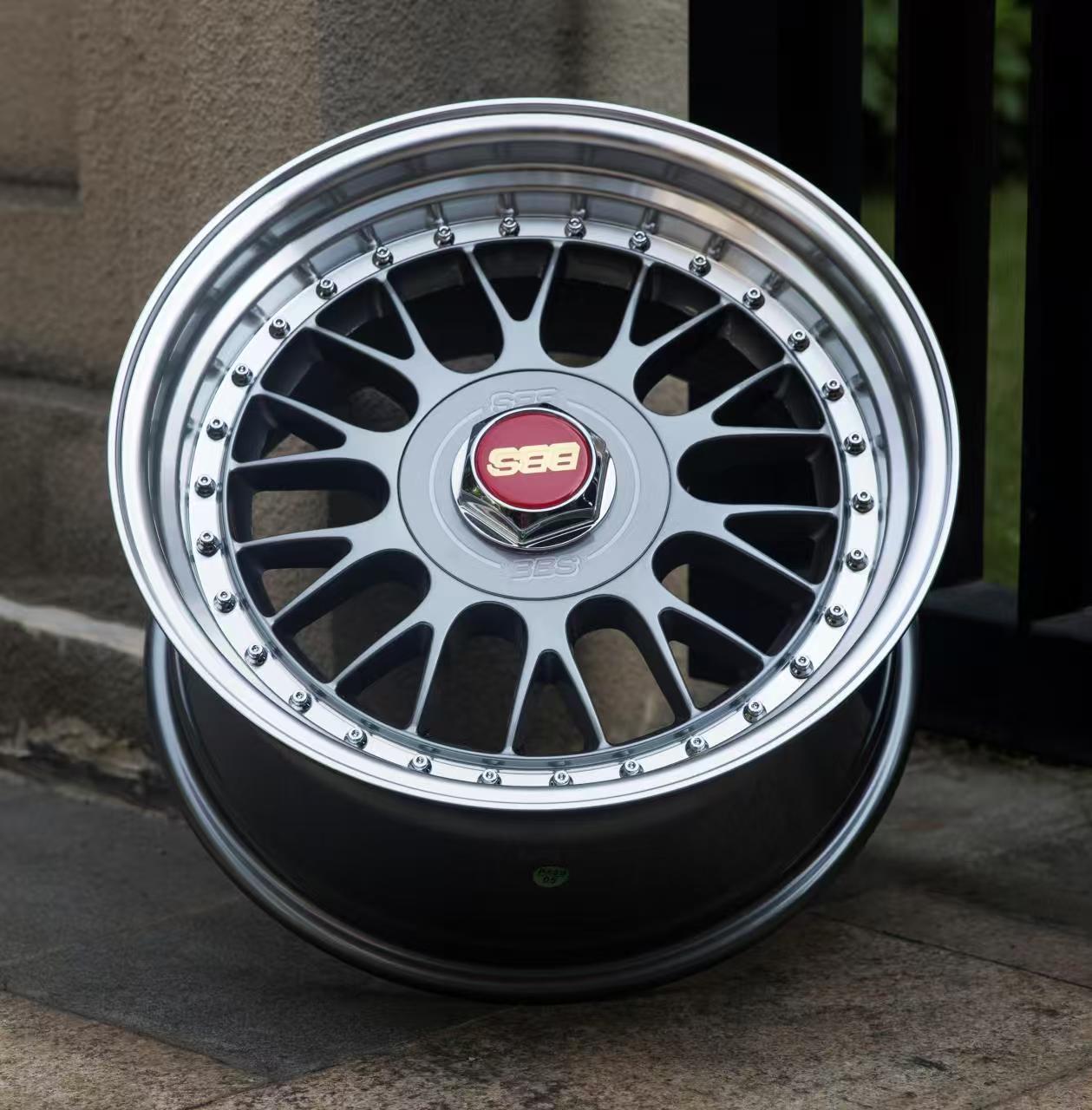 YKW BBS Style 2PC Split Alloy Wheels | Deep Dish | 4x100 17x8.5 ET20 CM 73.1