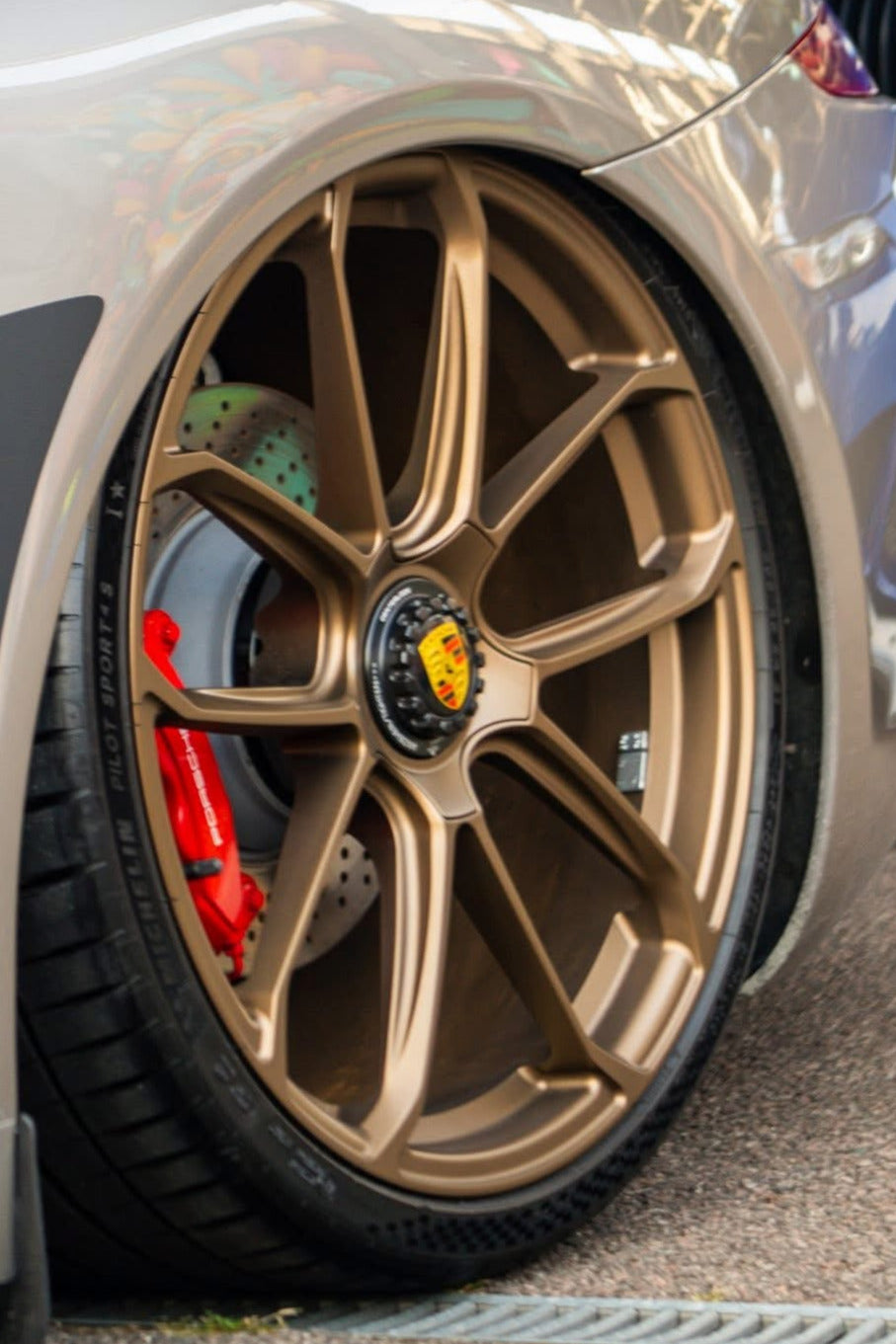 1pc Porsche Style Fordged Wheels 21x11 ET70 & 20x9 ET51 5x130 Bronze Satin Finish