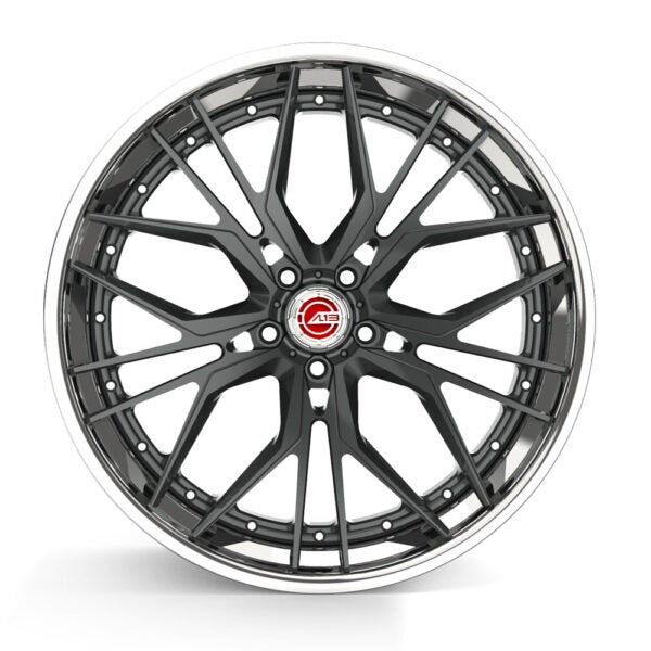 2pc Fordged Custom Wheels 20x11 ET70 & 20x9 ET51 5x130 Black Centre Polished Dish