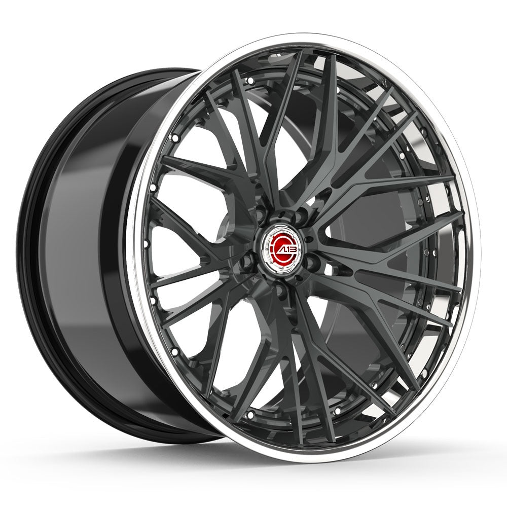 2pc Fordged Custom Wheels 20x11 ET70 & 20x9 ET51 5x130 Black Centre Polished Dish